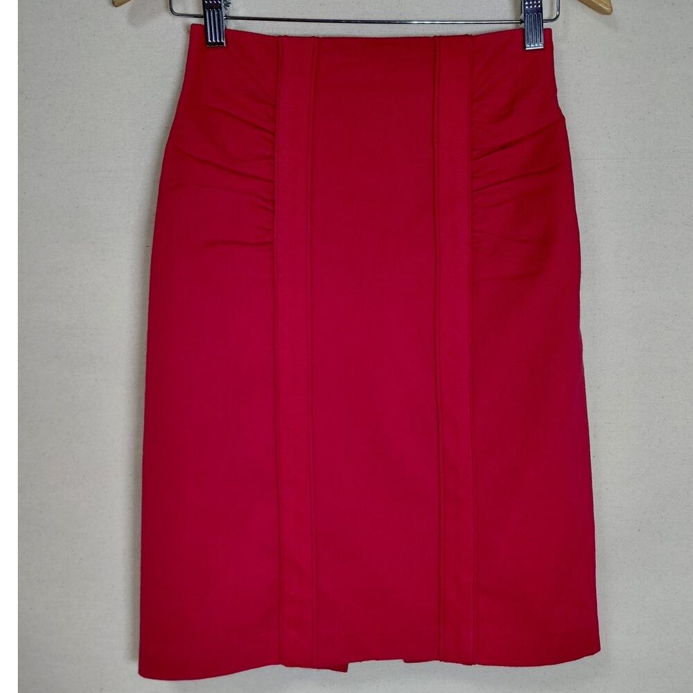 Nanette Lepore 19-3820 Made in USA Hot Stretch Pencil Skirt Women Size 0 - Picture 2 of 11